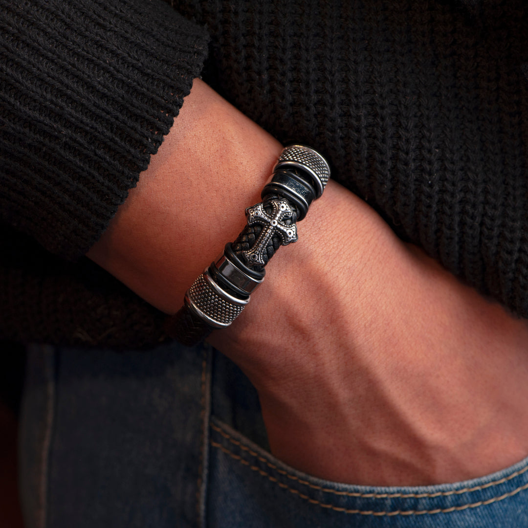"God grant me Power" Cross Bracelet