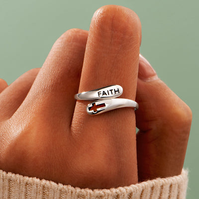 "To My Daughter Whenever you feel overwhelmed Always remember to PRAY ON IT PRAY OVER IT & PRAY THROUGH IT" Adjustable Ring