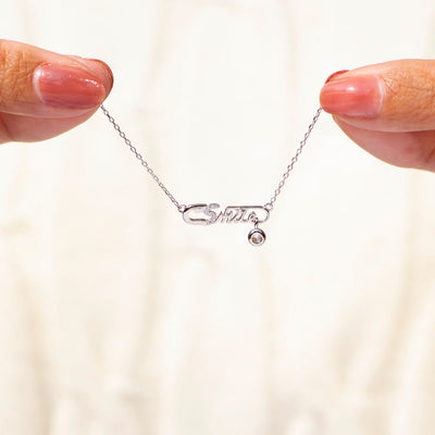 To My Granddaughter "The greatest honor for me is to have you as a granddaughter" Safety Pin Necklace