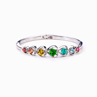 To My Daughter "Never give up" Rainbow Bracelet