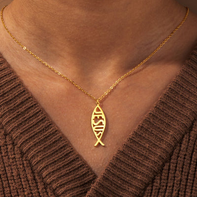 "To My Granddaughter "Whenever You Feel Overwhelmed Always Remember To Pray Through It" Necklace
