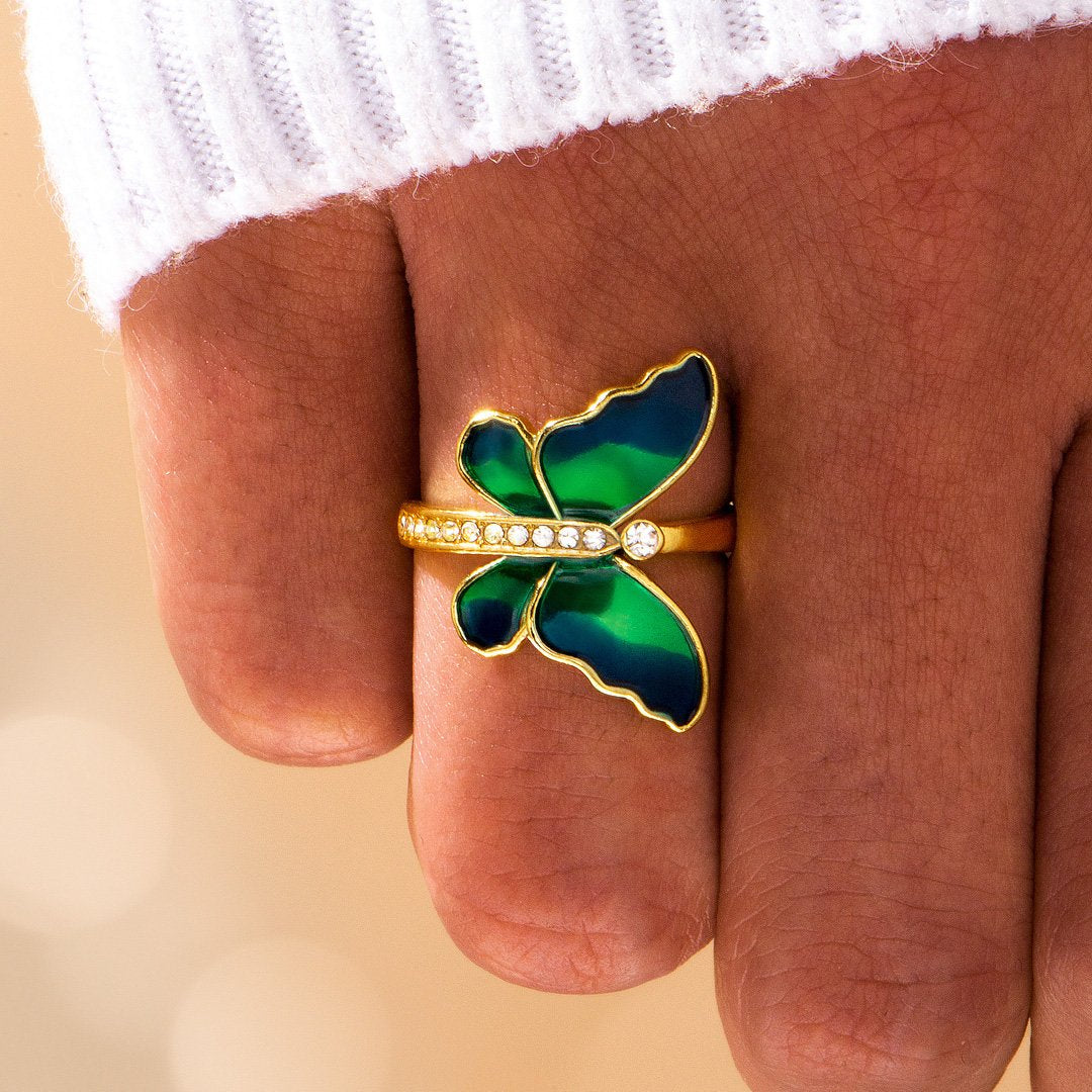 "Never lose hope! Just as the butterfly experiences significant changes to attain its beauty," Ring