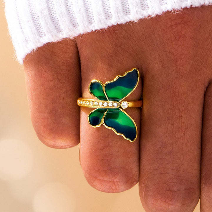 "Never lose hope! Just as the butterfly experiences significant changes to attain its beauty," Ring