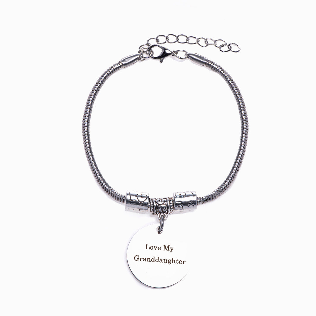 To My GRANDDAUGHTER "Love My Granddaughter" Bracelet