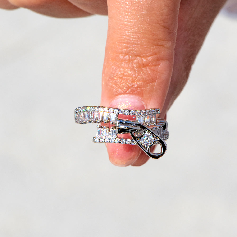 To My Granddaughter "Zip Up the negative words and speak victory into your future." Zip Ring