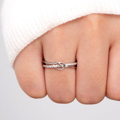 To My Granddaughter "A link that can never be undone" Knot Ring