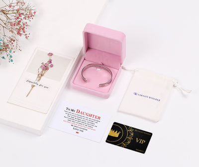 To My Daughter "Let your laugh be bigger than your heart"Bracelet - SARAH'S WHISPER