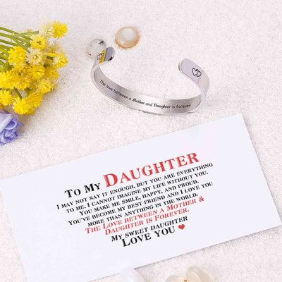 To My Daughter "The love between a Mother and Daughter is forever" Bracelet - SARAH'S WHISPER