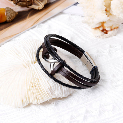 To My Grandson "The love between grandmother and grandson is infinite." Infinite Knot Bracelet