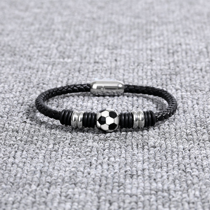 To My Son "Find your path" Football Bracelet