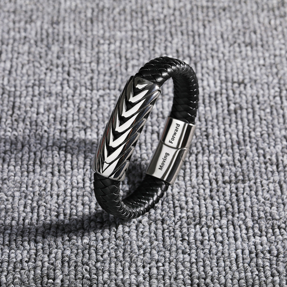 To My Son "Keep Moving" Rope Bracelet