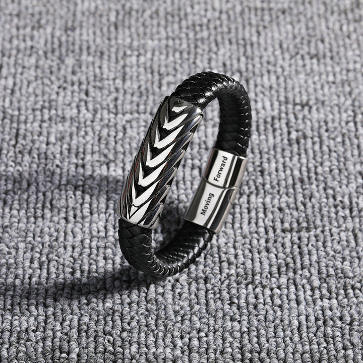 To My Son "Keep Moving" Rope Bracelet