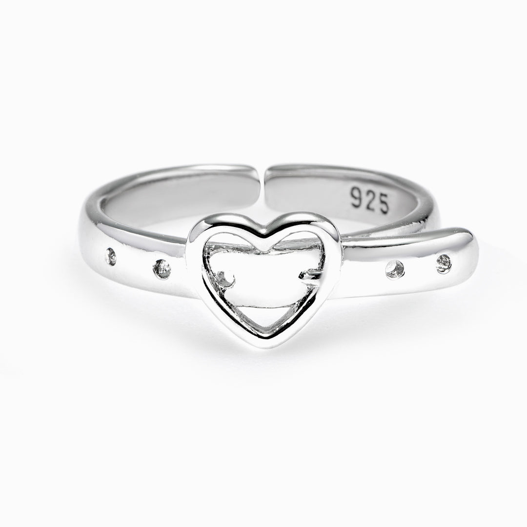 To My Daughter "A grateful heart" Heart Ring