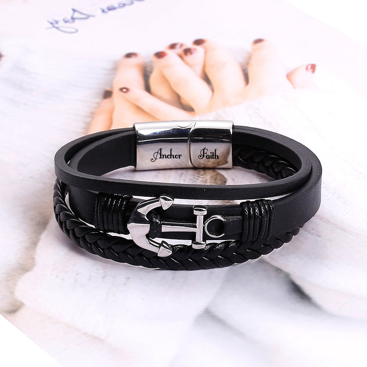 "Keep Your Faith" Anchor Bracelet