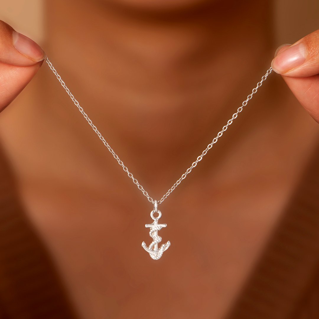 Let your faith be your strength when life throws challenges at you. Let your faith be your anchor amid a storm. - Necklace