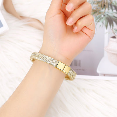 "Work Hard" Golden Bracelet