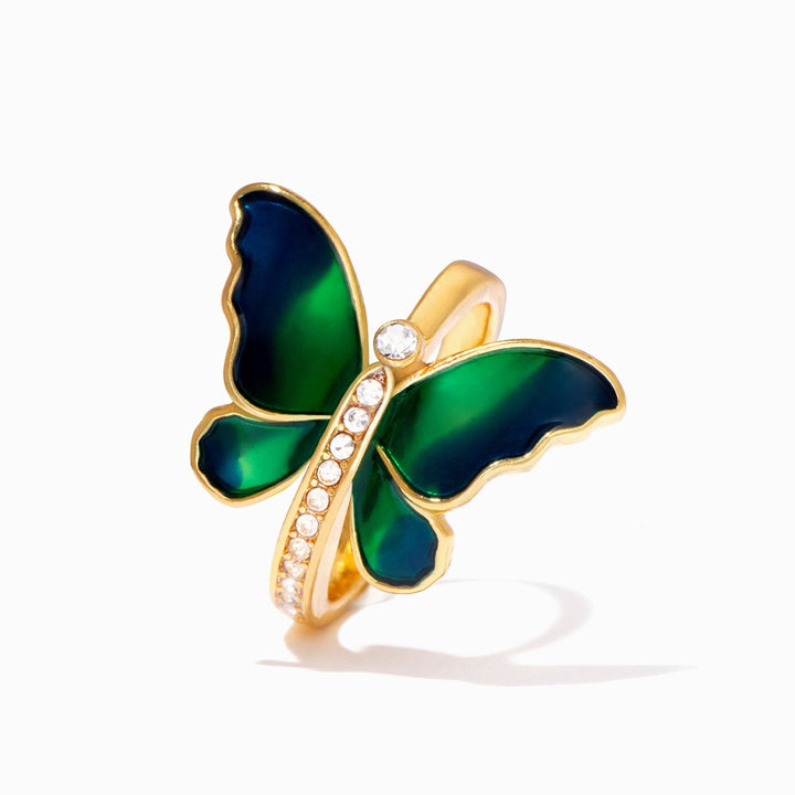 "Never lose hope! Just as the butterfly experiences significant changes to attain its beauty," Ring