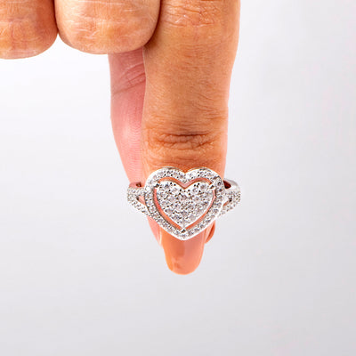 "Keep Calm." Pearl Ring