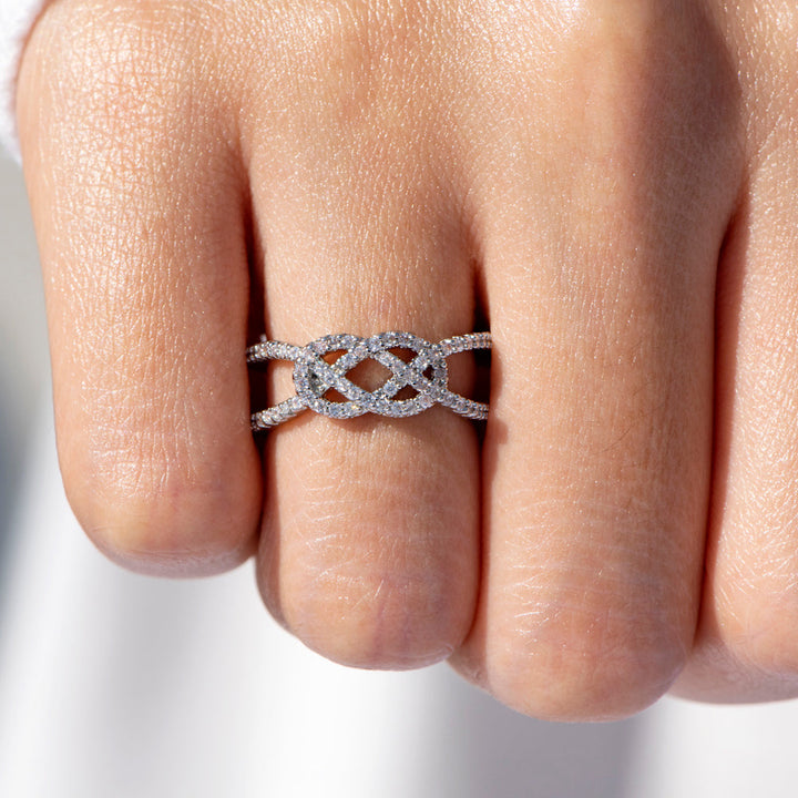 To My Daughter "Seek the wisdom that will untie your knot" Knot Ring