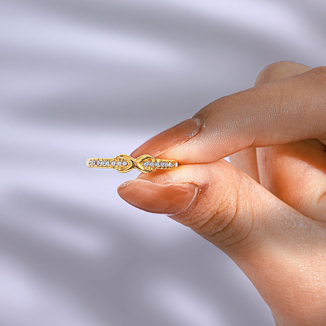 "Mother & Daughter Linked Together Love Forever" Infinite Love Ring