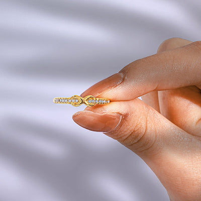 "Mother & Daughter Linked Together Love Forever" Infinite Love Ring