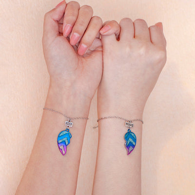 To My Best friend "We are best friends because everyone else sucks" One Heart Bracelet