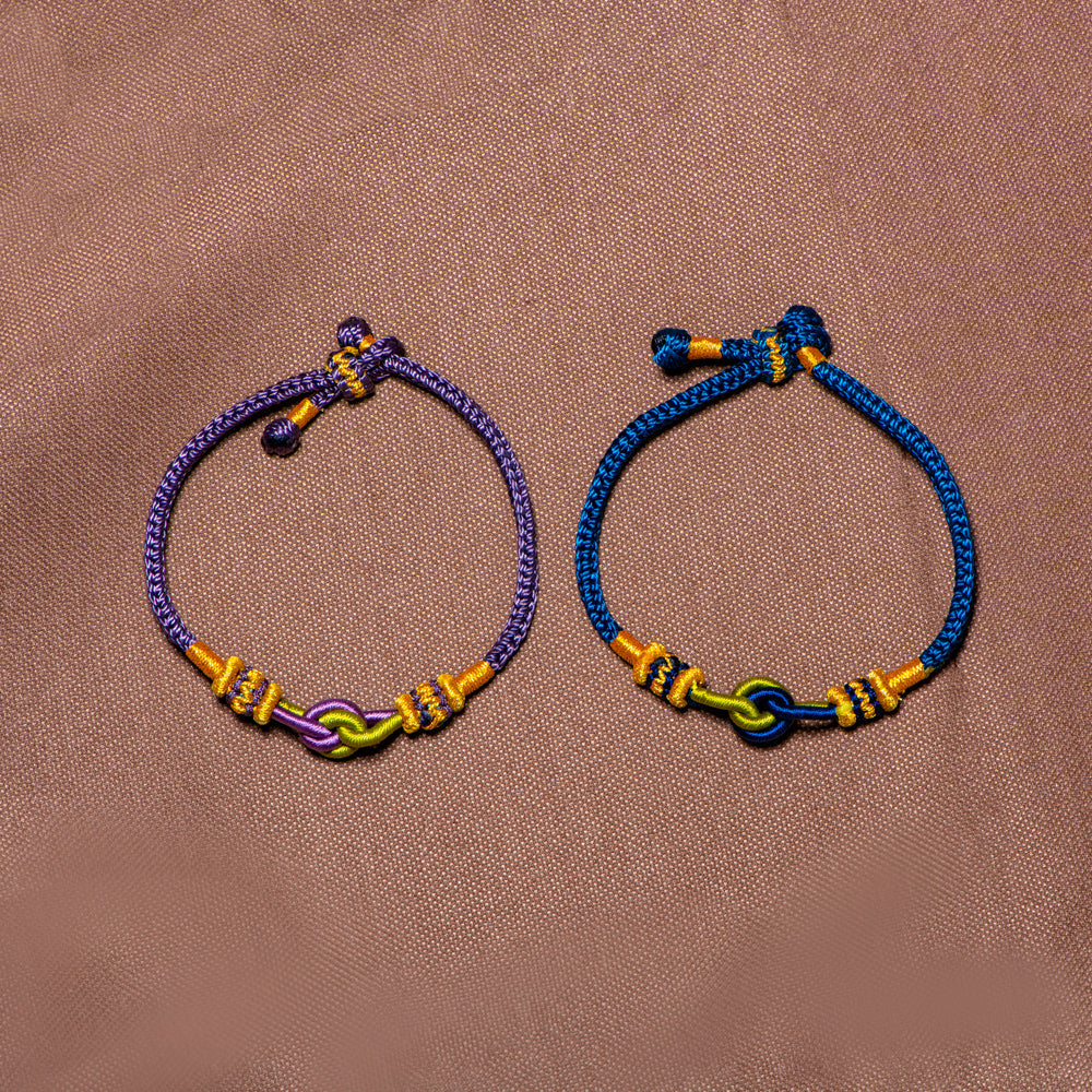 To My Grandson "A knot can never be broken" Braided Knot Bracelet