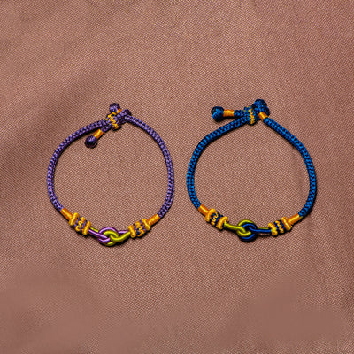 To My Grandson "A knot can never be broken" Braided Knot Bracelet