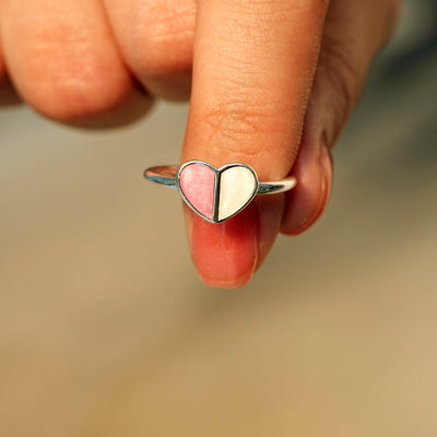 To My Daughter "You are not only kind-hearted but also wise." S925 Sterling Silver Adjustable Ring