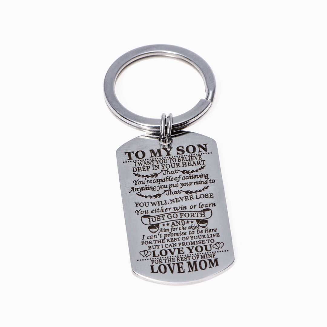 To My Son "Forever Love" Key Ring