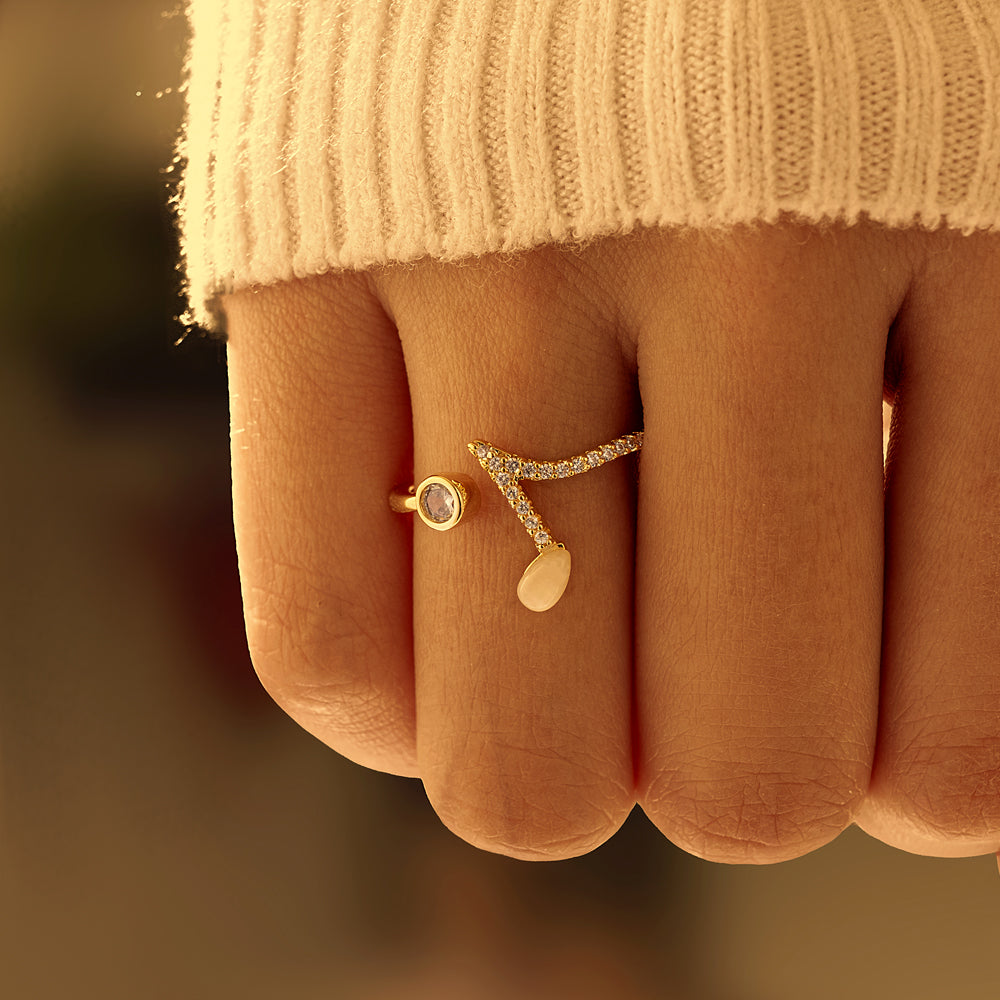 To My Daughter "Dance in the rain" Melody Ring