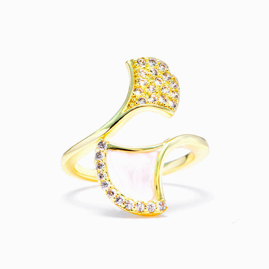 "If oysters can turn their little problems into pearls, why can't we?" Pearl Shell Ring