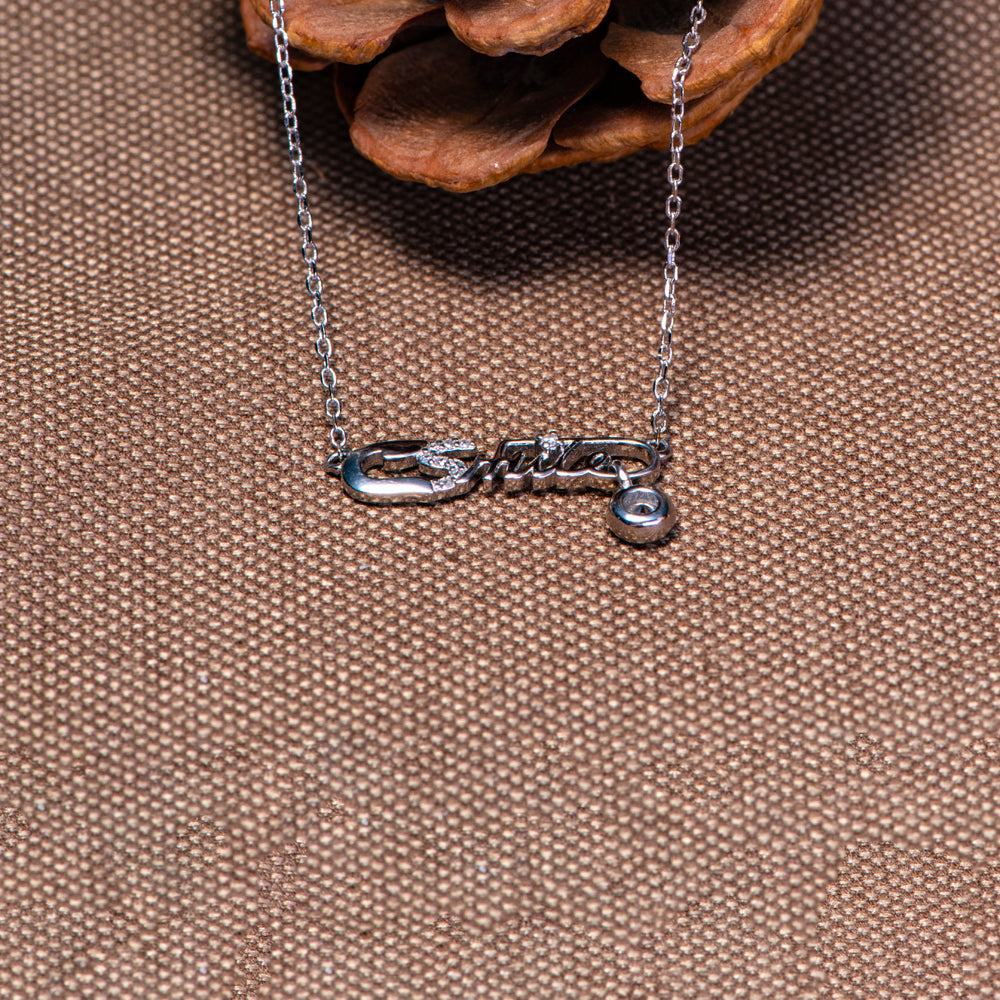 To My Granddaughter "The greatest honor for me is to have you as a granddaughter" Safety Pin Necklace