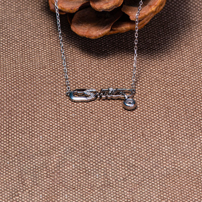 To My Granddaughter "The greatest honor for me is to have you as a granddaughter" Safety Pin Necklace