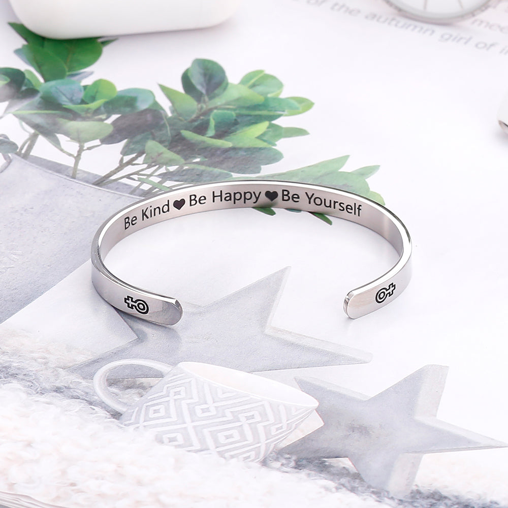 To My Daughter "BE KIND, BE HAPPY and BE YOURSELF" Bracelet