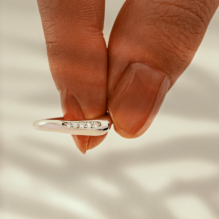 To My Daughter "Put on this ring as a reminder of the following five life messages" Sterling Silver Ring