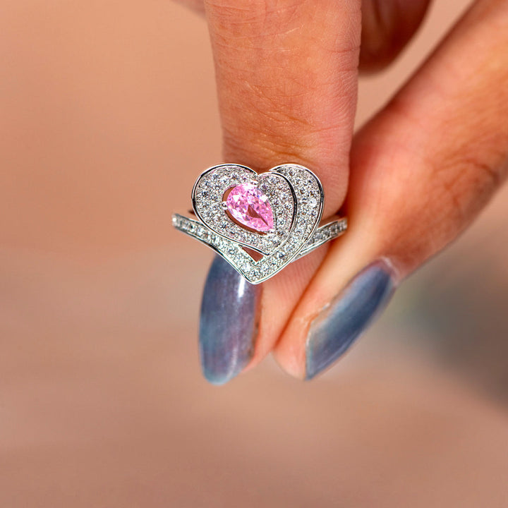 "The love between a grandmother, mother and daughter is forever" Triple Heart Ring