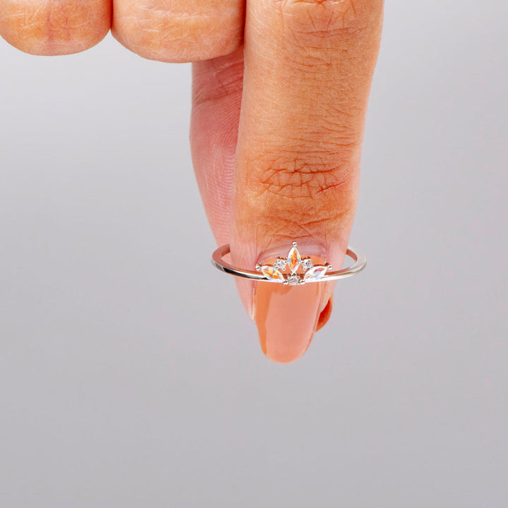 To My Granddaughter "Straighten your Crown" Crown Ring