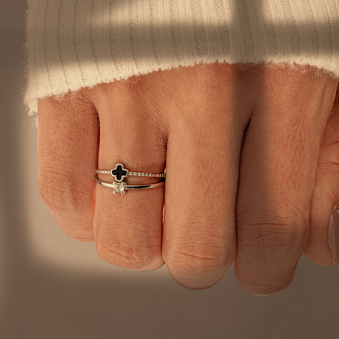 To My Daughter "Bless others with your kindness and love" S925 Sterling Silver Adjustable Ring