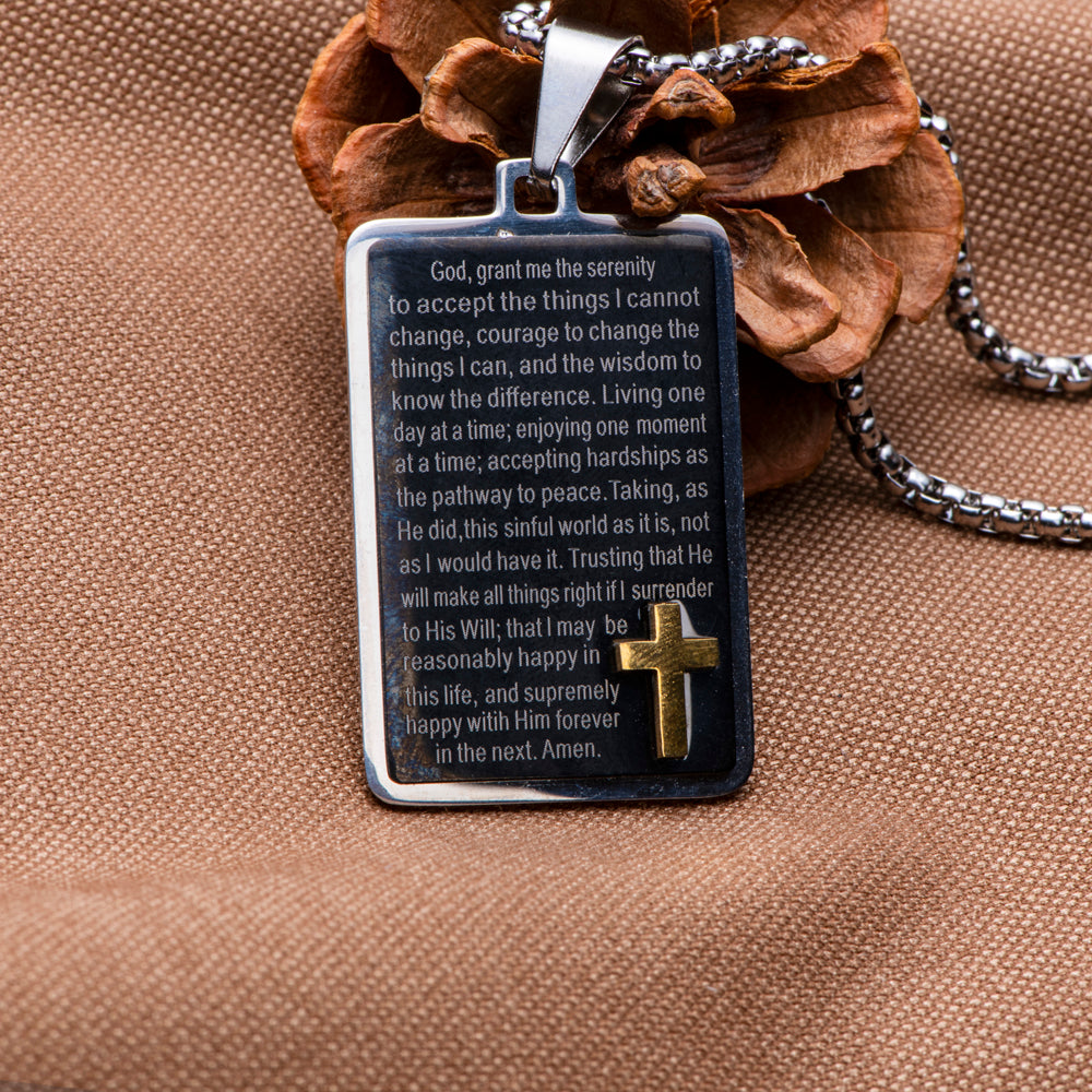"With God's Strength" Prayer Necklace