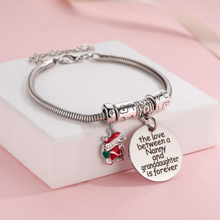 To My Granddaughter "Always in my heart" Charm Bracelet