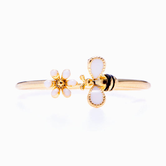 "BEE-YOUR-SELF" Daisy & Bee Ring