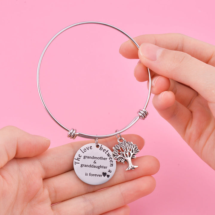 To My Granddaughter "Deeply rooted" Pendant Bracelet