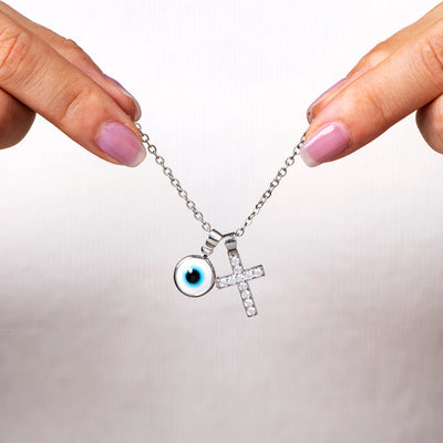 To My Grandson "Protect You" Evil Eye Necklace