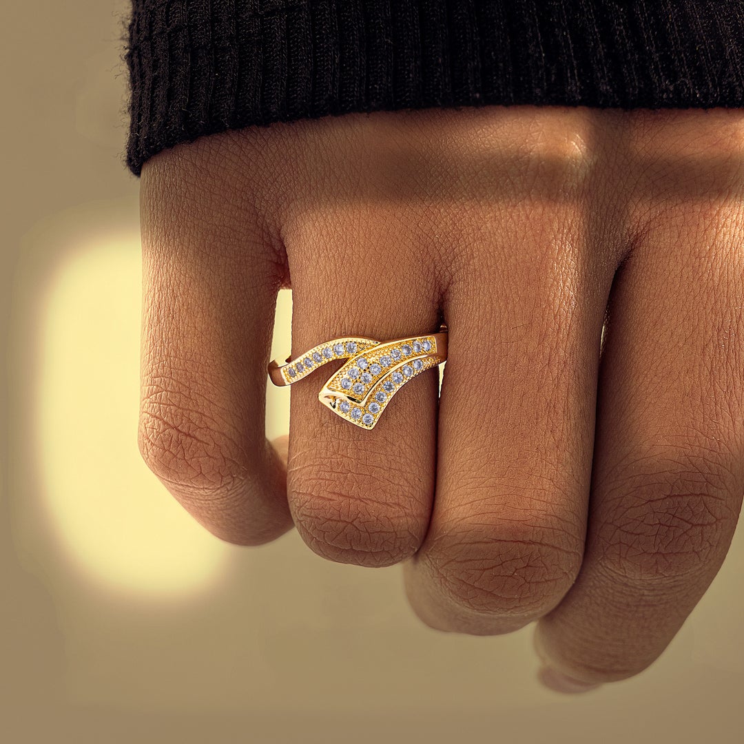 To My Daughter "Find your purpose and give your whole soul and heart to it" 18K Gold Plated Ring