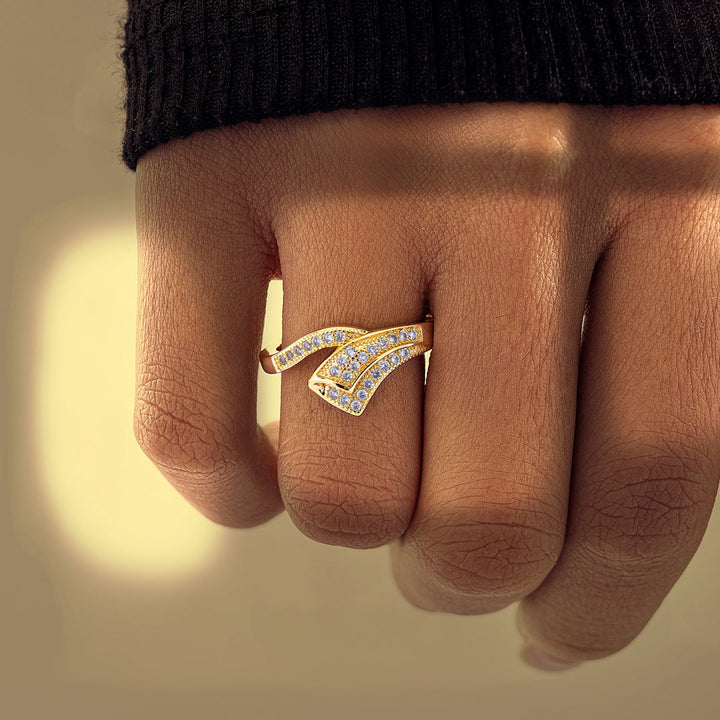 To My Daughter "Find your purpose and give your whole soul and heart to it" 18K Gold Plated Ring