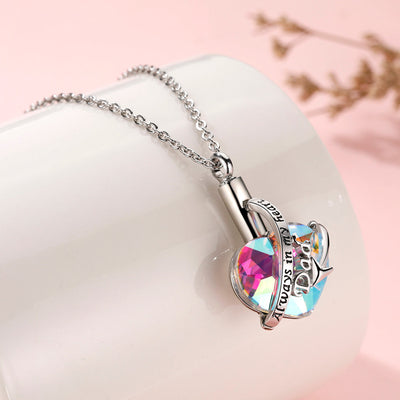 "Always in my heart" Heart Necklace