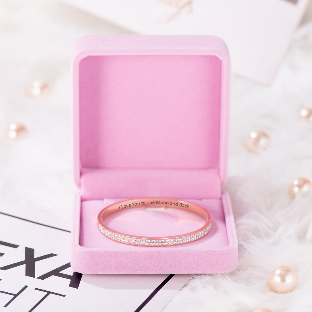 To My Daughter "I Love You to The Moon and Back" Bracelet