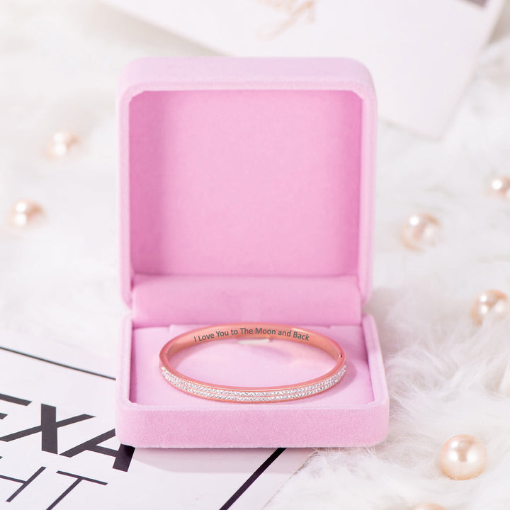 To My Daughter "I Love You to The Moon and Back" Bracelet
