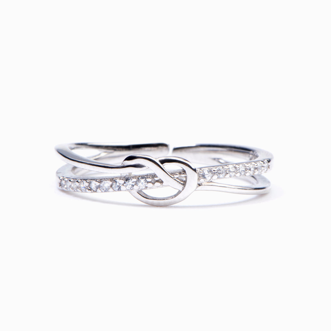 To My Bestie "A knot that can never be untied" Knot Ring
